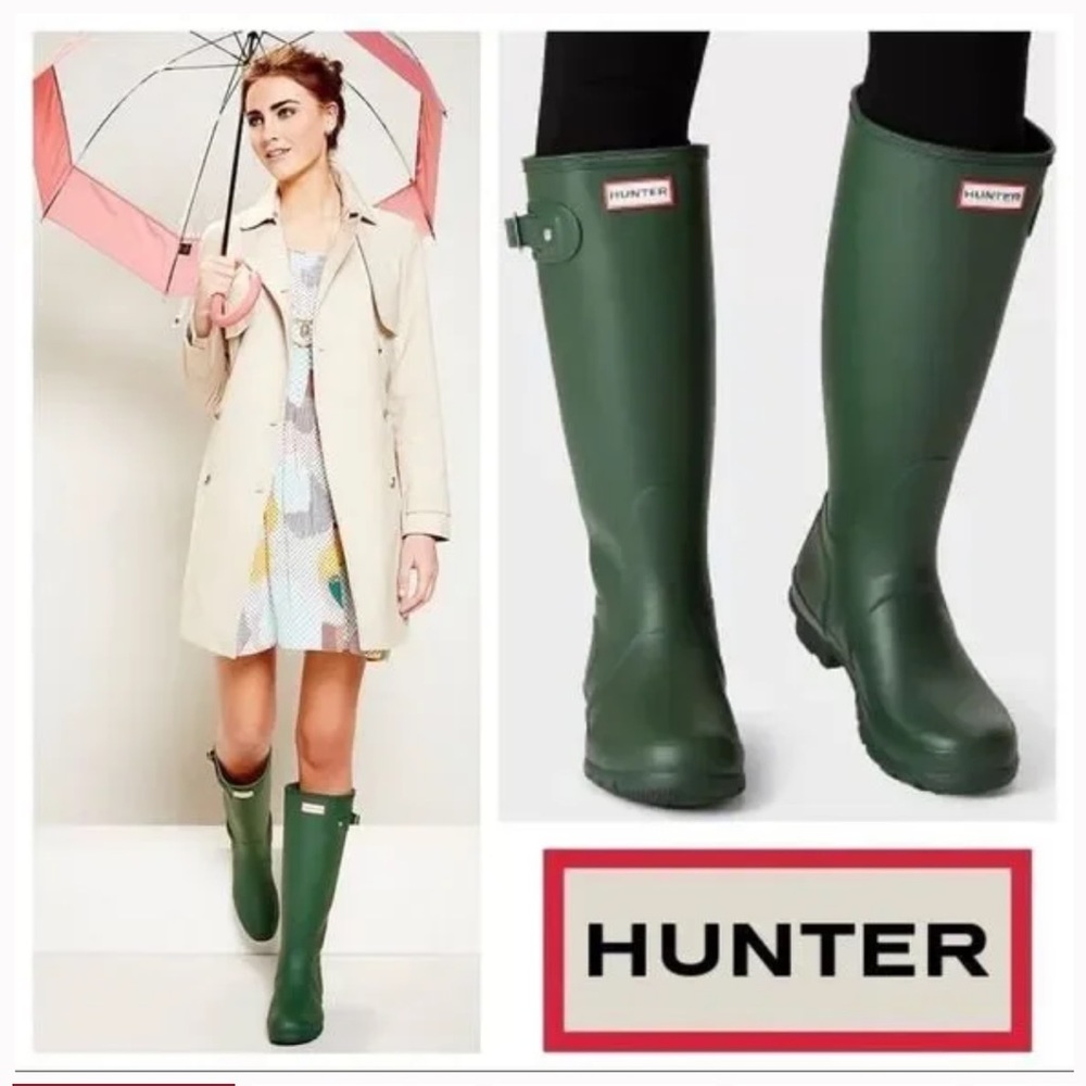 Hunter Boots Green Women’s 8